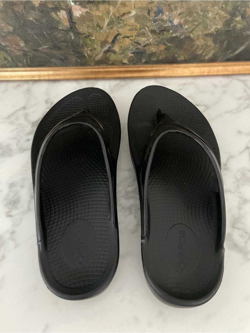 OOFOS Women's OOlala Recovery Sandals size 7 Black - Picture 8 of 8